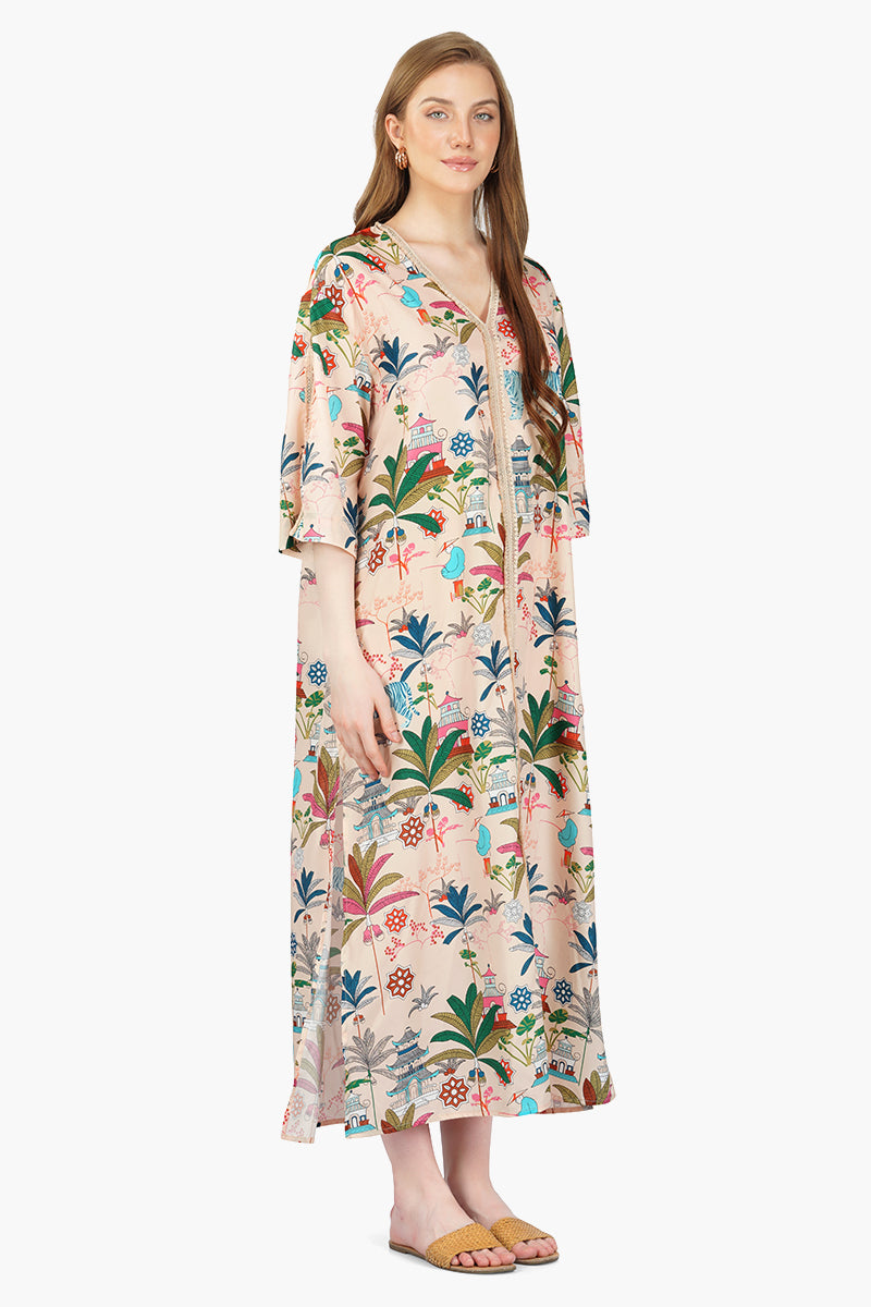 Moku Tiger Printed Kaftan