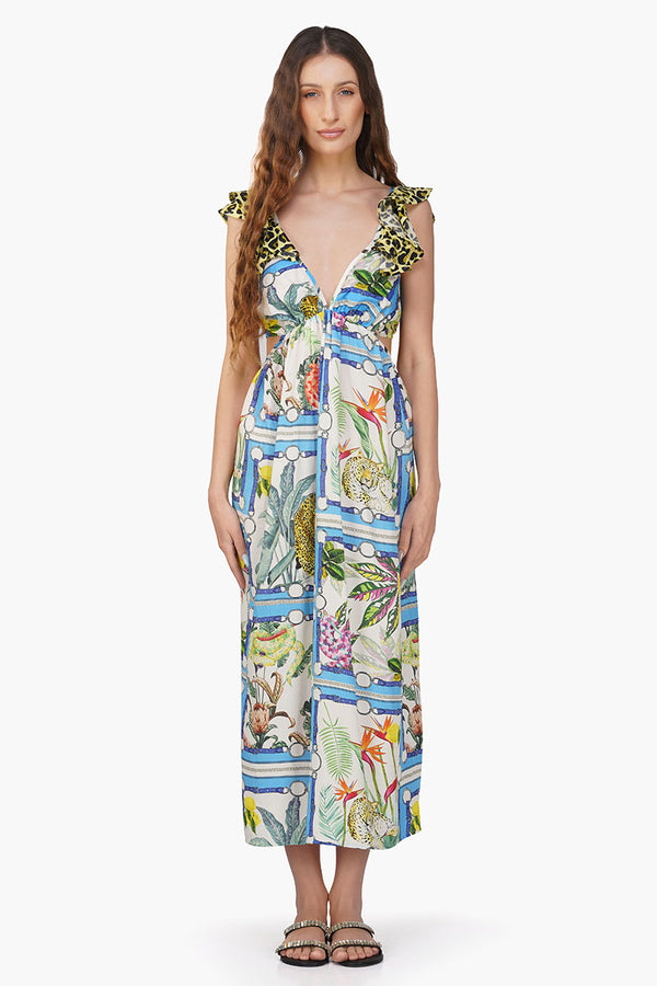 Jungle Paradise Printed Maxi Dress