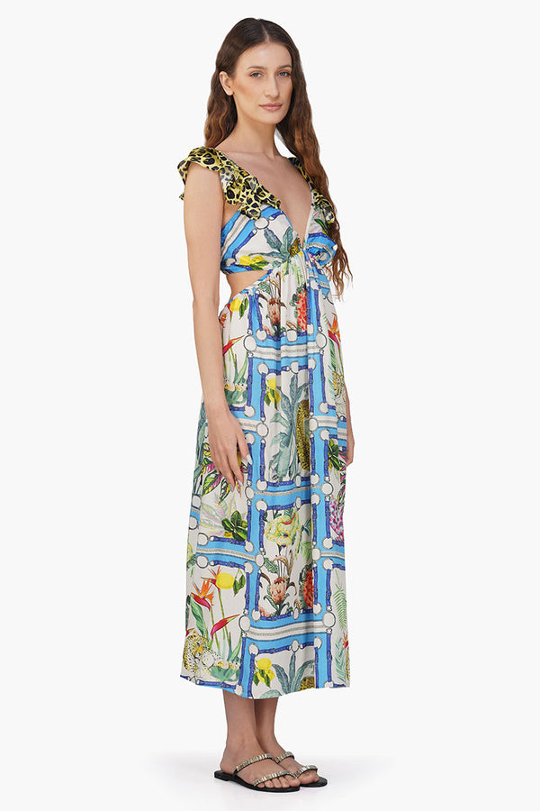 Jungle Paradise Printed Maxi Dress