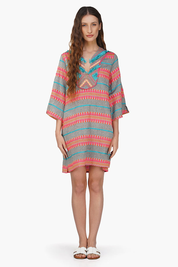 Starlette Yarn Dyed Stripe Short Dress