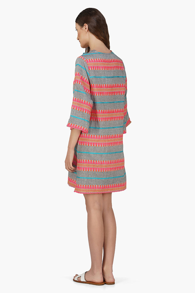 Starlette Yarn Dyed Stripe Short Dress