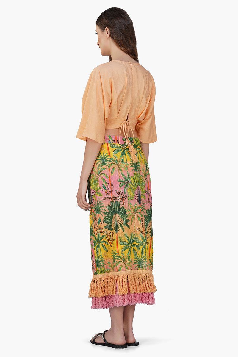 Sunshade Embroidered Crop Top