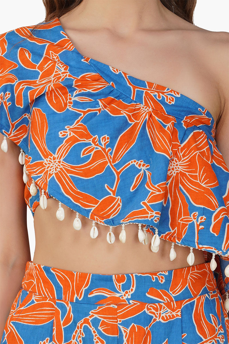 Apricot Beauty Printed  Top