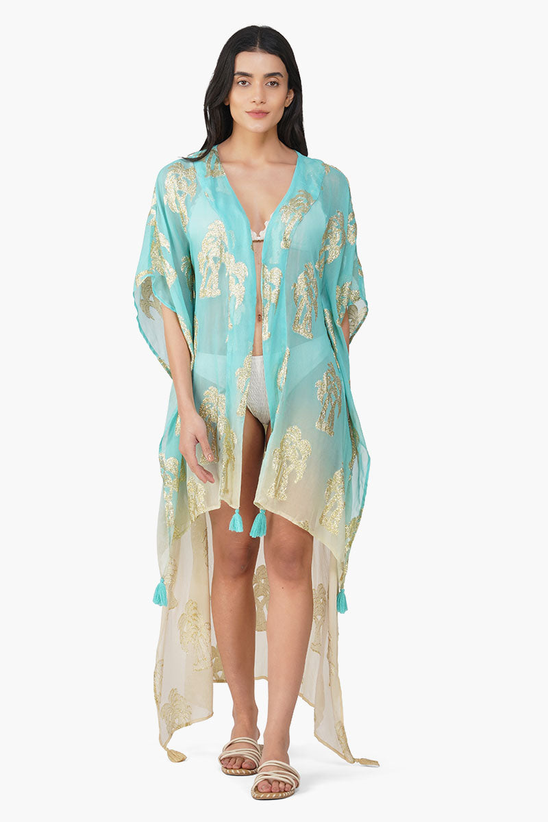 Aquatan Ombray Lurex Short Cover Up
