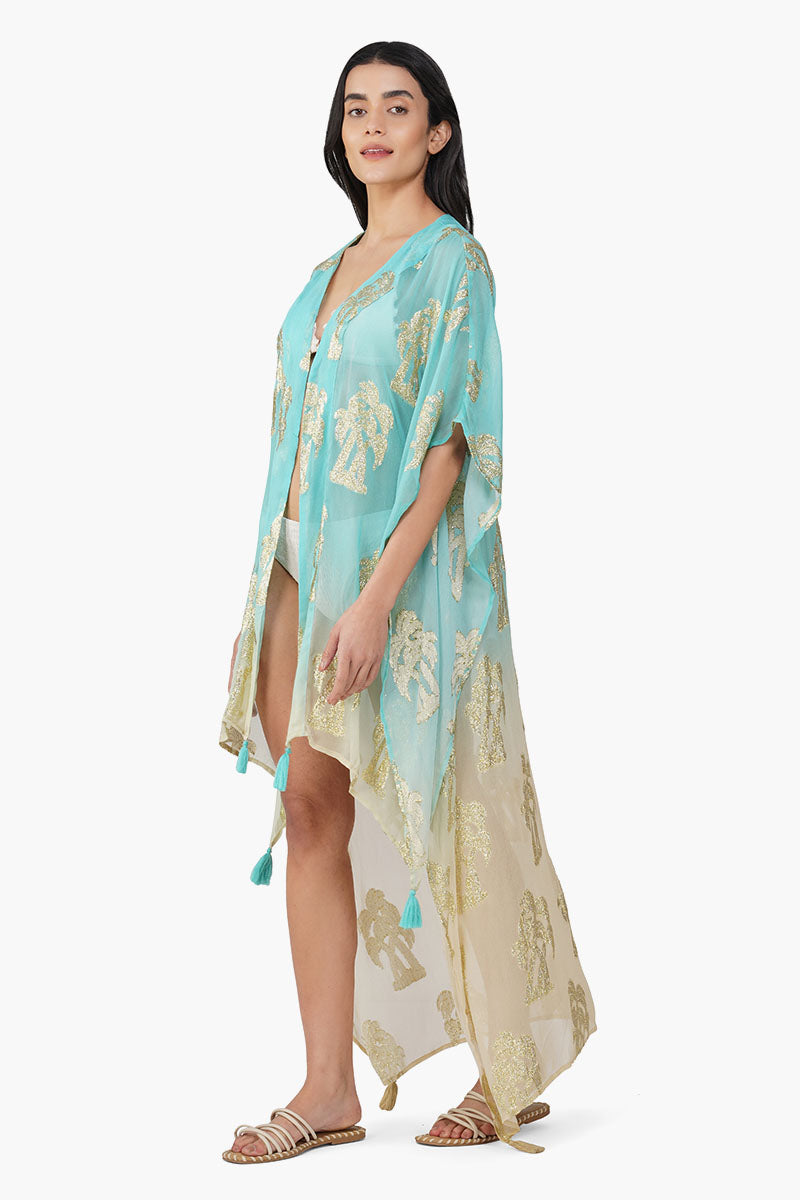 Aquatan Ombray Lurex Short Cover Up