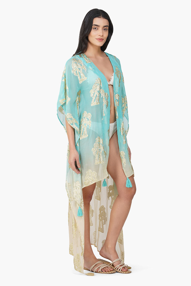 Aquatan Ombray Lurex Short Cover Up