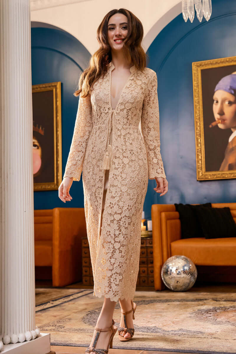 Mocha Muse Floral Cover Up