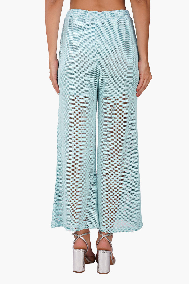 Iced Fruit Embroidered Crochet Pants