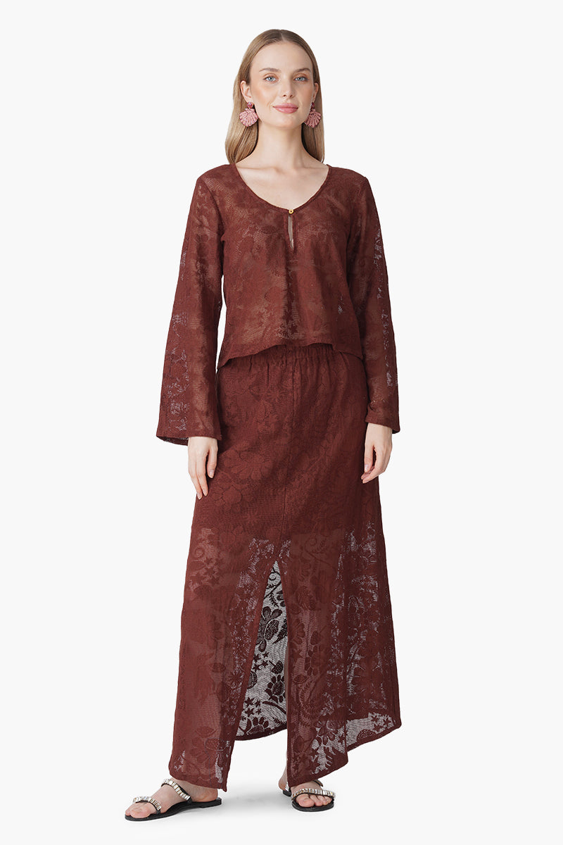 Autumn Clay Cover Up Top