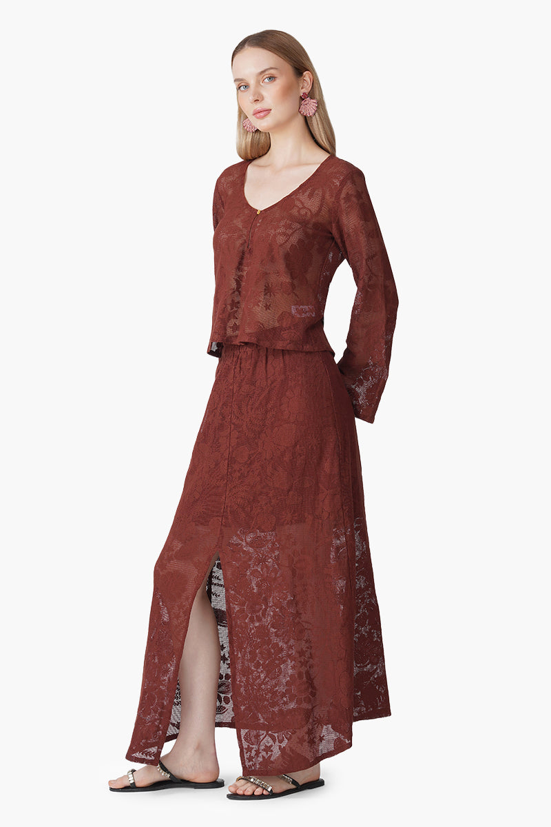 Autumn Clay Cover Up Top