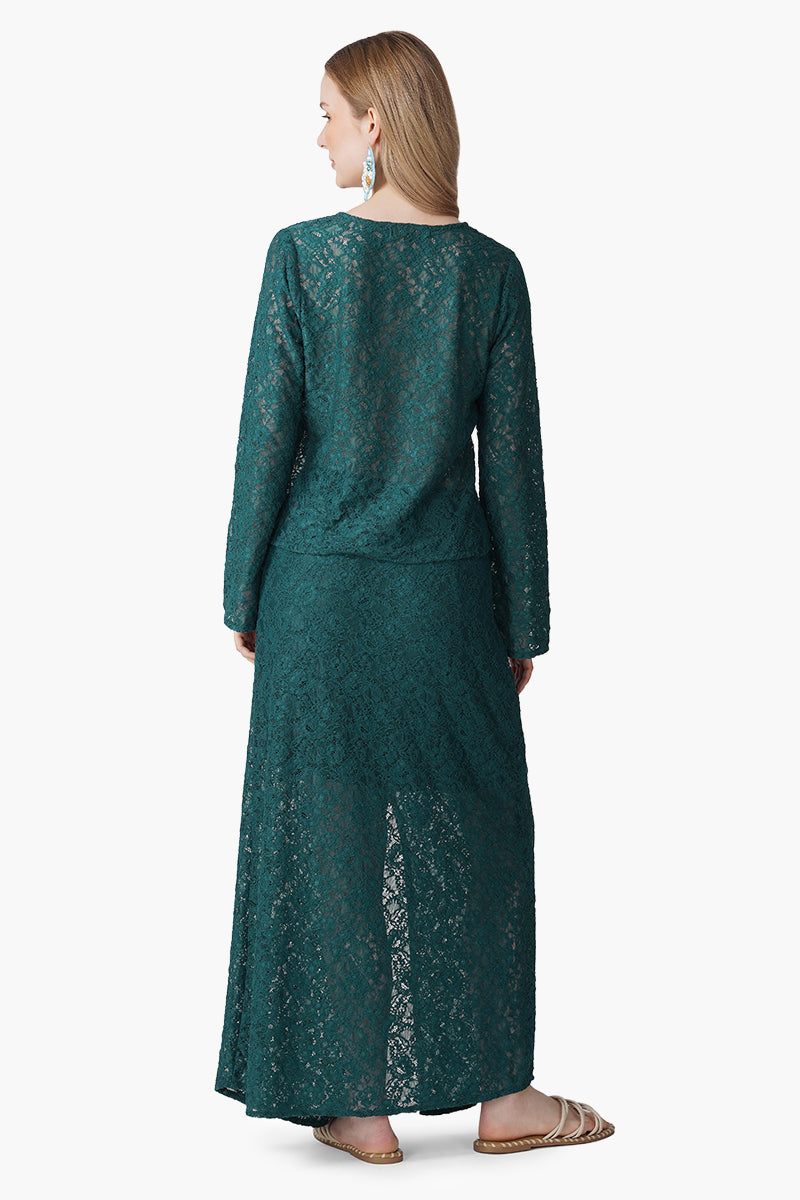 Teal Coastal Cover Up Top