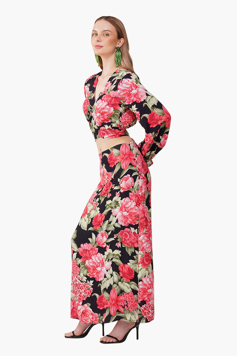 Red Garden Romance Skirt