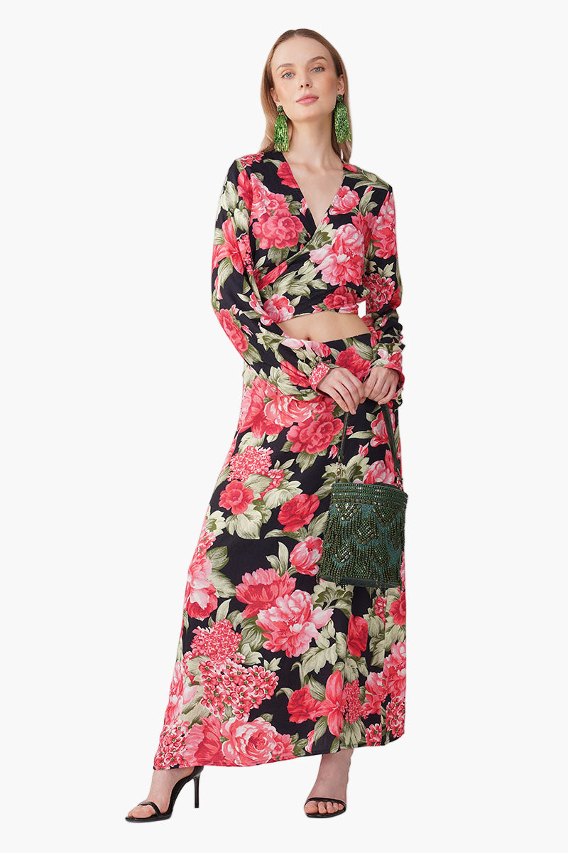 Red Garden Romance Skirt