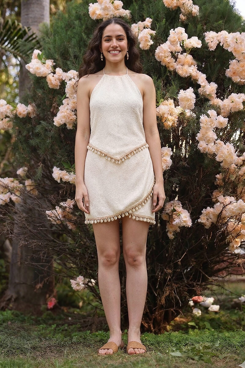 Coastal Shell Charm Hanky Top