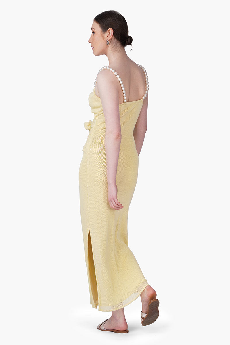 knotted bodycon dress Strapless Ribbed Knitted Bodycon Dress