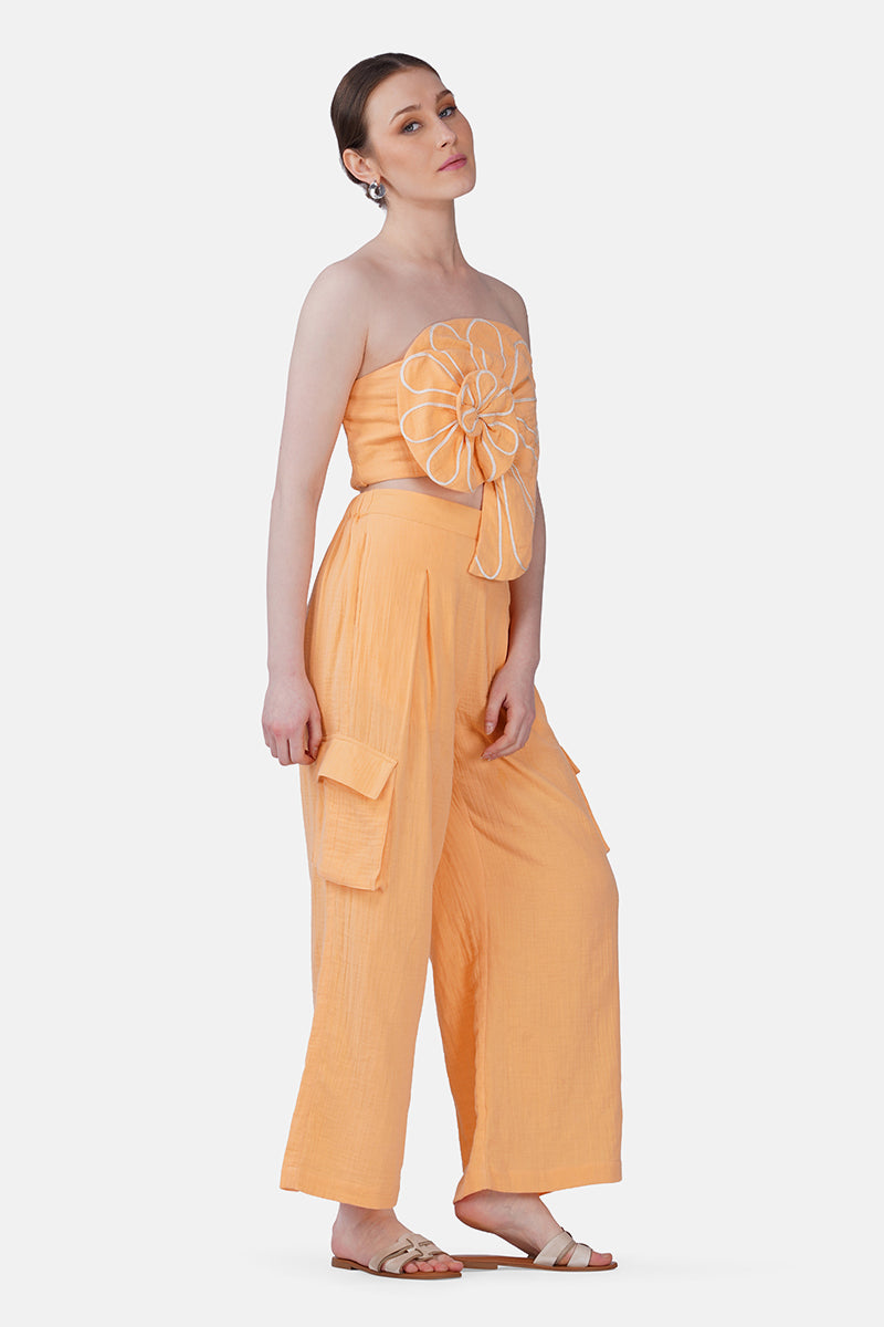 Peach Swirl Sculpted Top | View 3