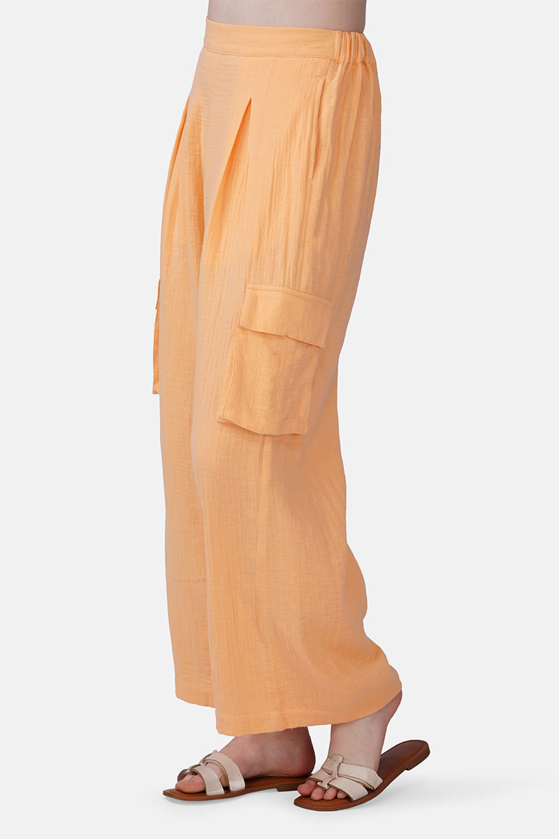 Peach  Dune Cargo Pants | View 3