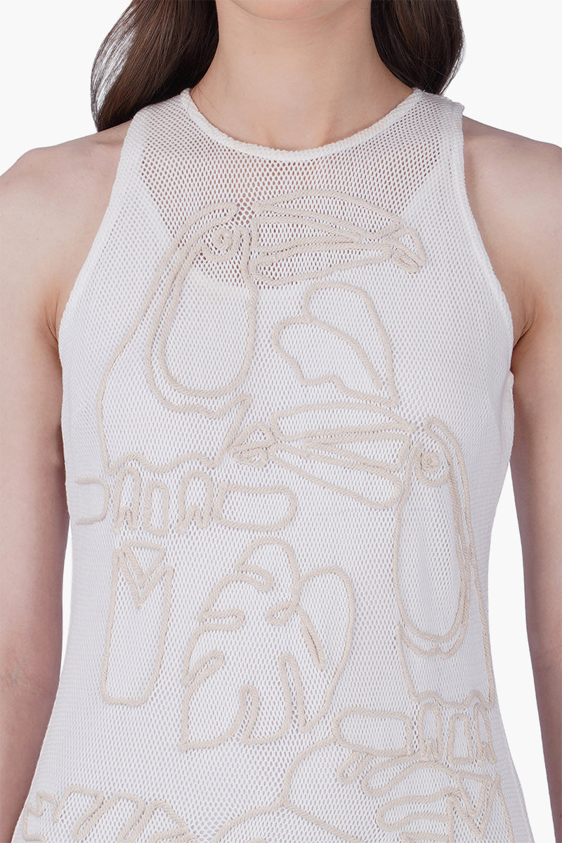 Elegance Twined Dori Toucan Bodycon Dress