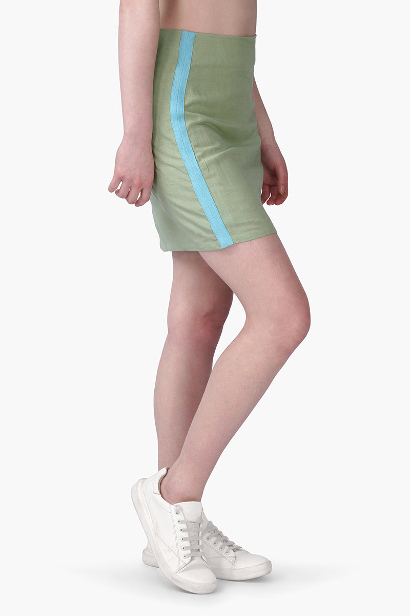 Evergreen Fitted Short Skirt