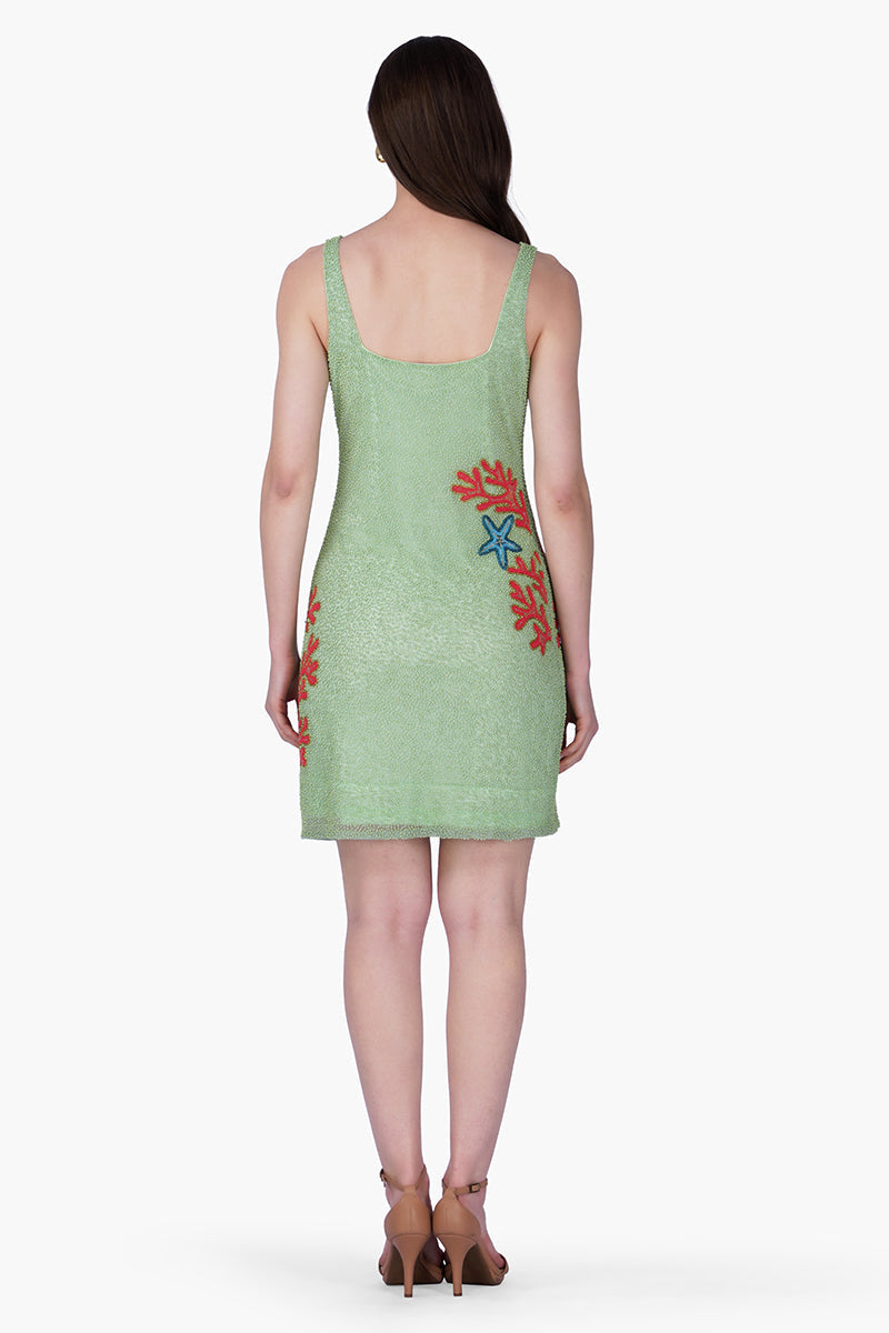 Crown Of Coral Seahorse Beaded Dress