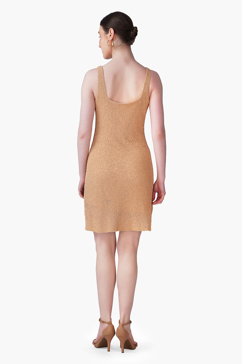 Ocean Turtle Embroidered Bodycon Dress