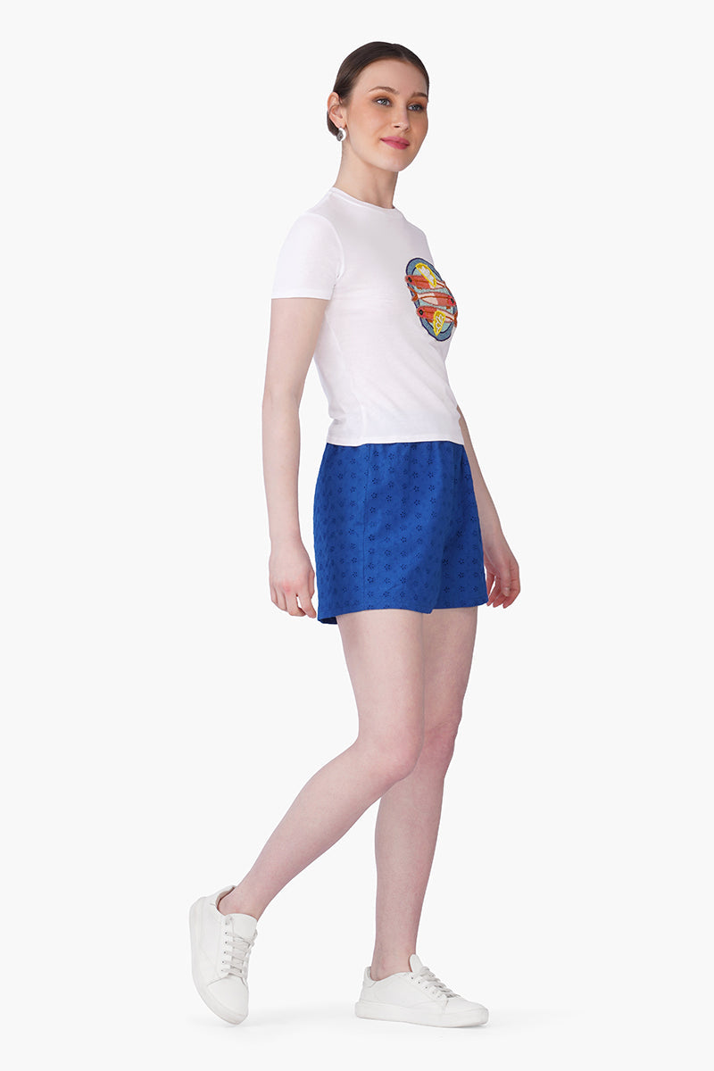 Sea Story Sardine Embellished T-Shirt