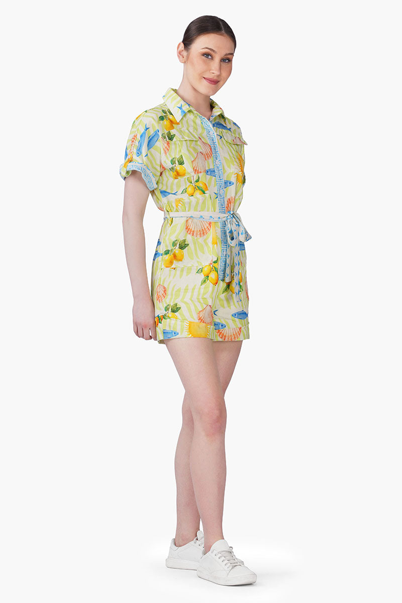 Fish Shell Sunshine Playsuit