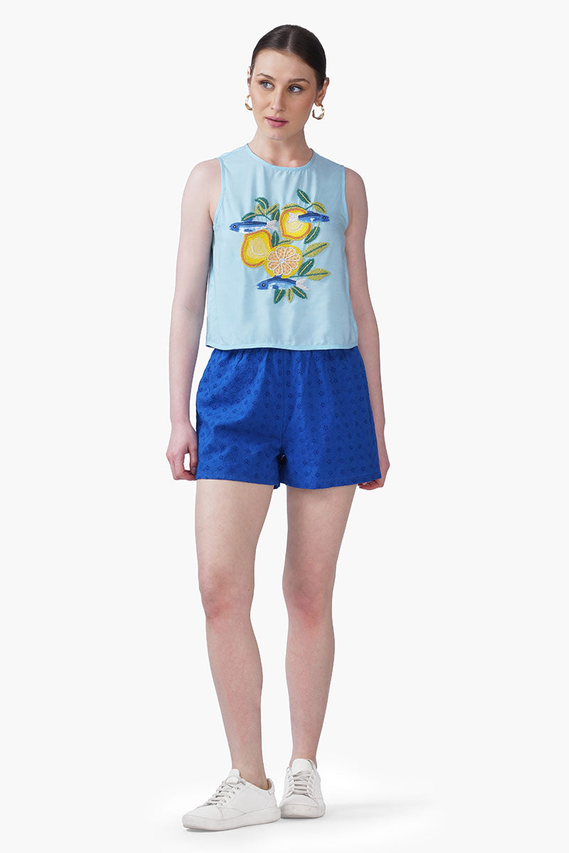 Amalfi Sardine Embellished Top | view 2