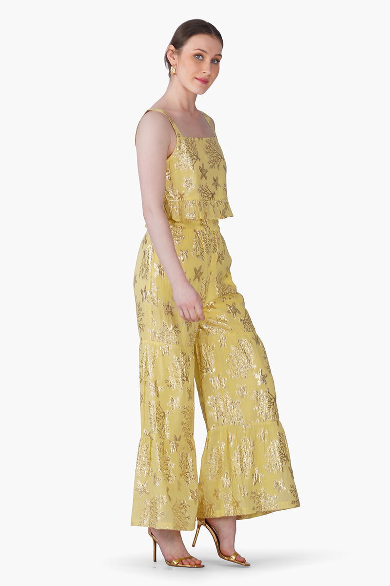 Sunlit Sea Coastal Lurex Top | view 2