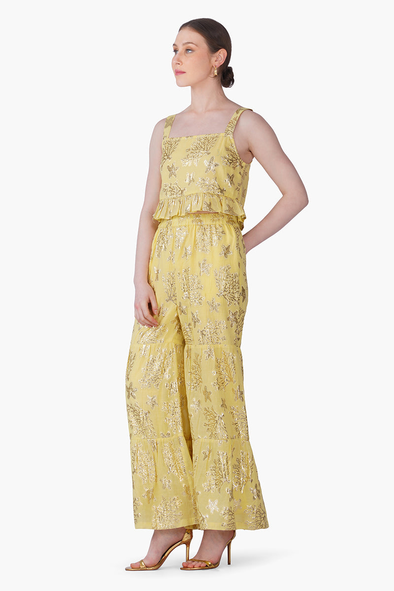 Sunlit Sea Coastal Lurex Top