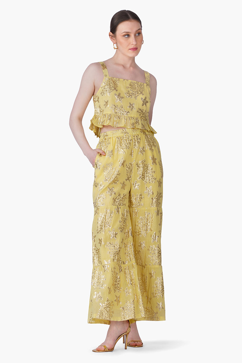 Sunlit Sea Coastal Lurex Pants