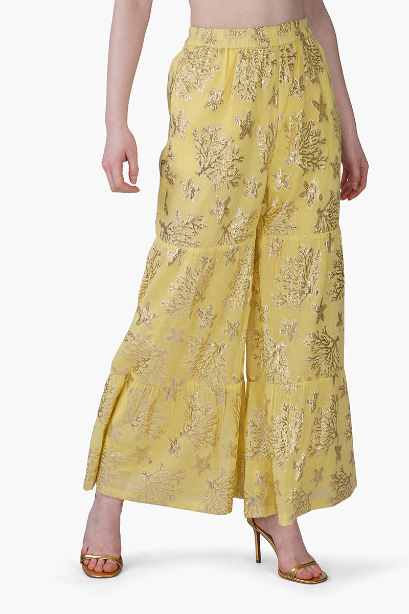 Sunlit Sea Coastal Lurex Pants | view 2