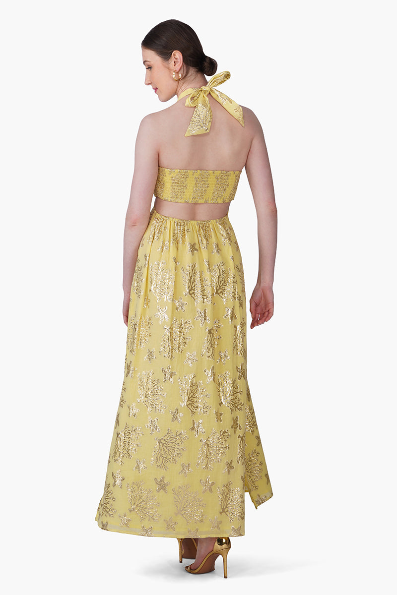 Sunlit Sea Coastal Lurex Dress