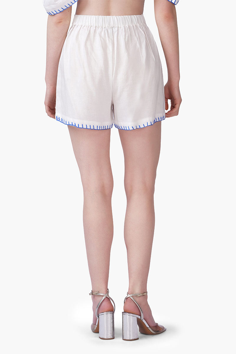 Net To Needle Fish Tassel Shorts