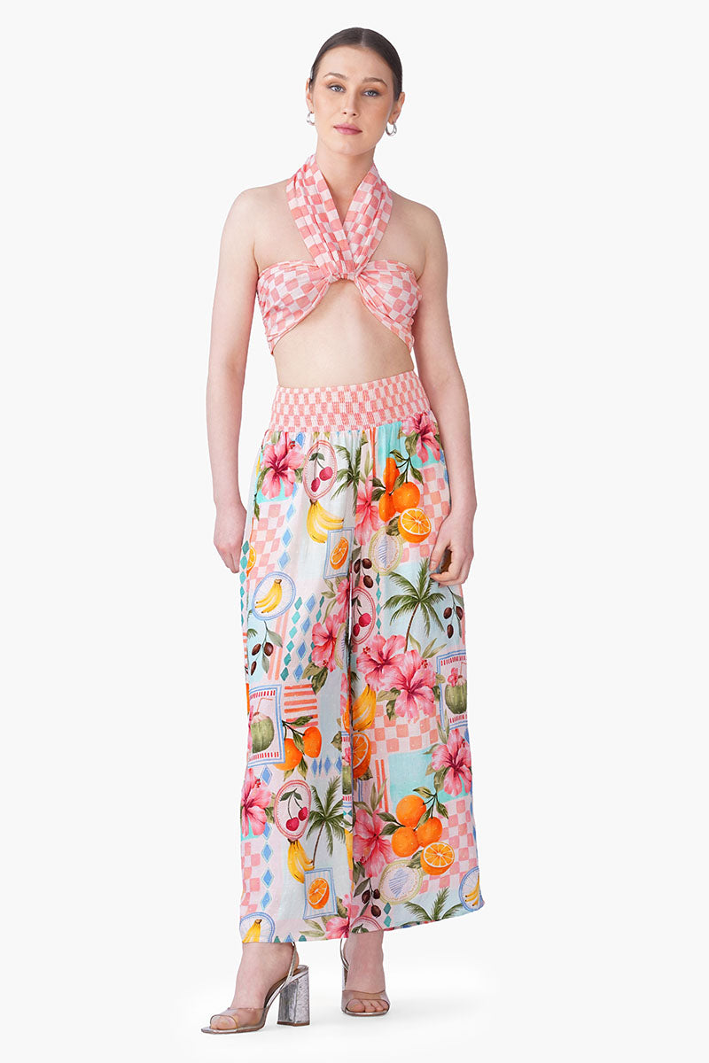 Hibiscus Fruit Print Summer Bralette