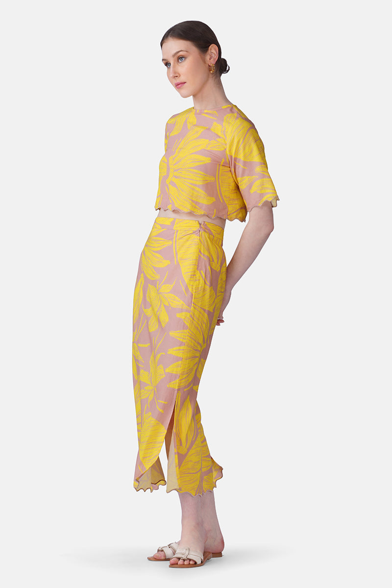 Banana Blush Print Top | View 4