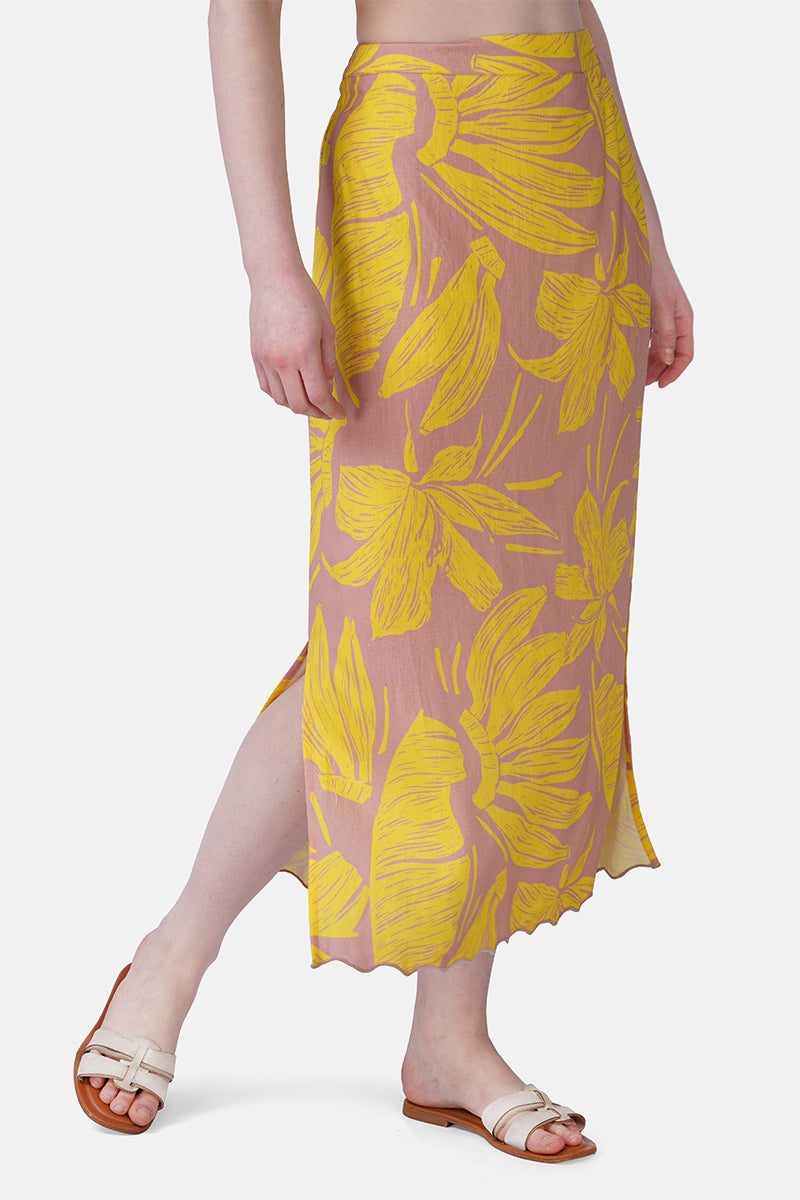 Banana Blush Print Skirt | view 2