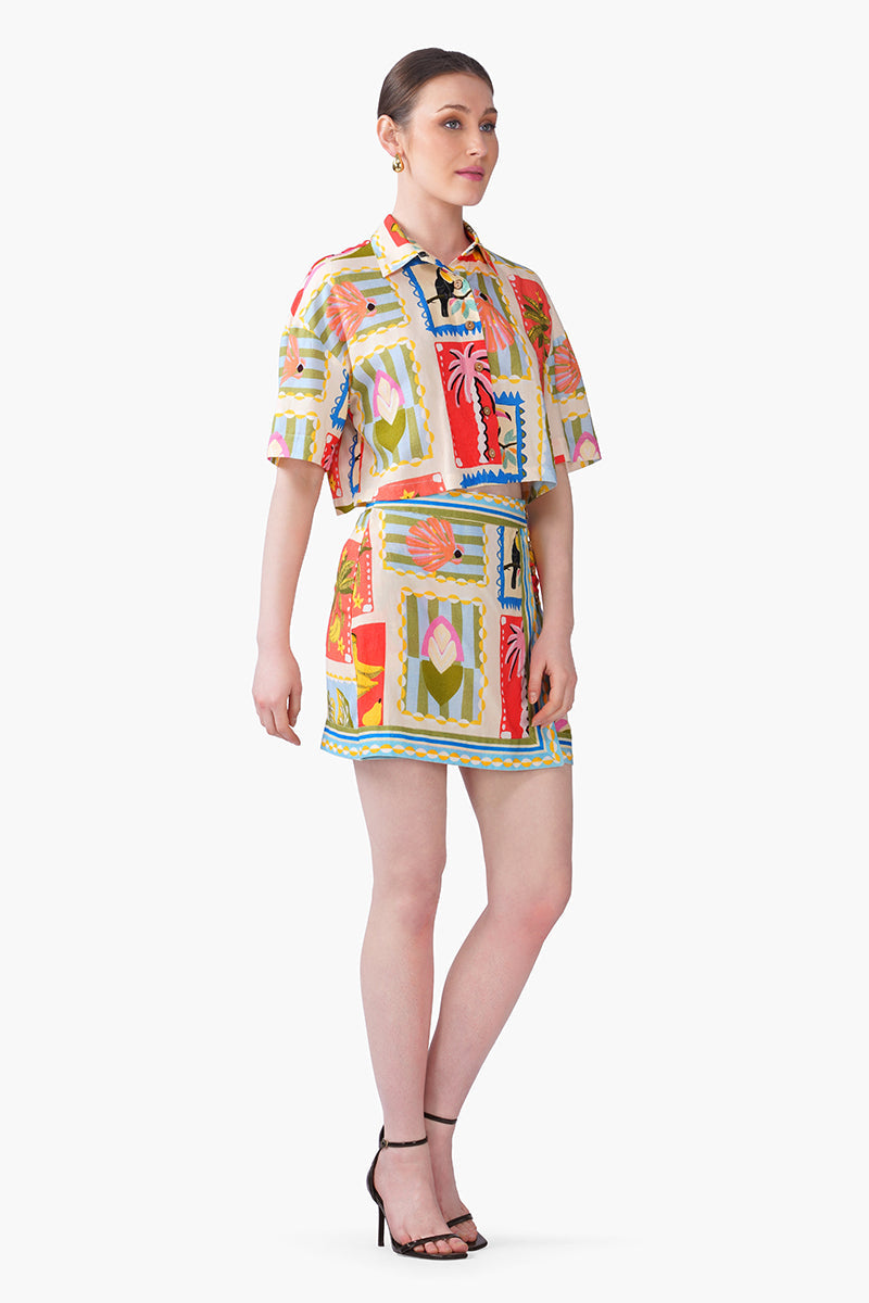 Toucan Pop Fruit Short Shirt | View 3