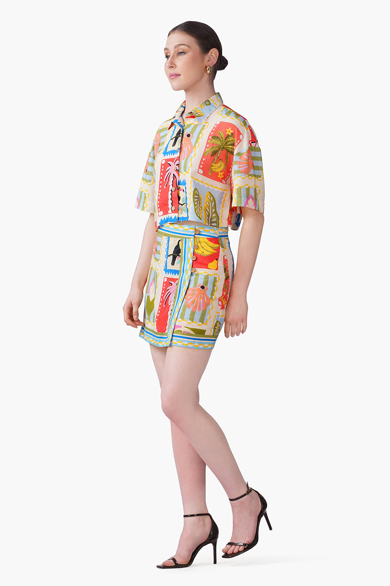 Toucan Pop Fruit Short Shirt | View 4