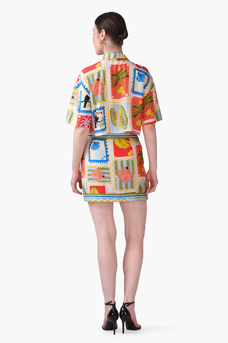 Toucan Pop Fruit Short Shirt