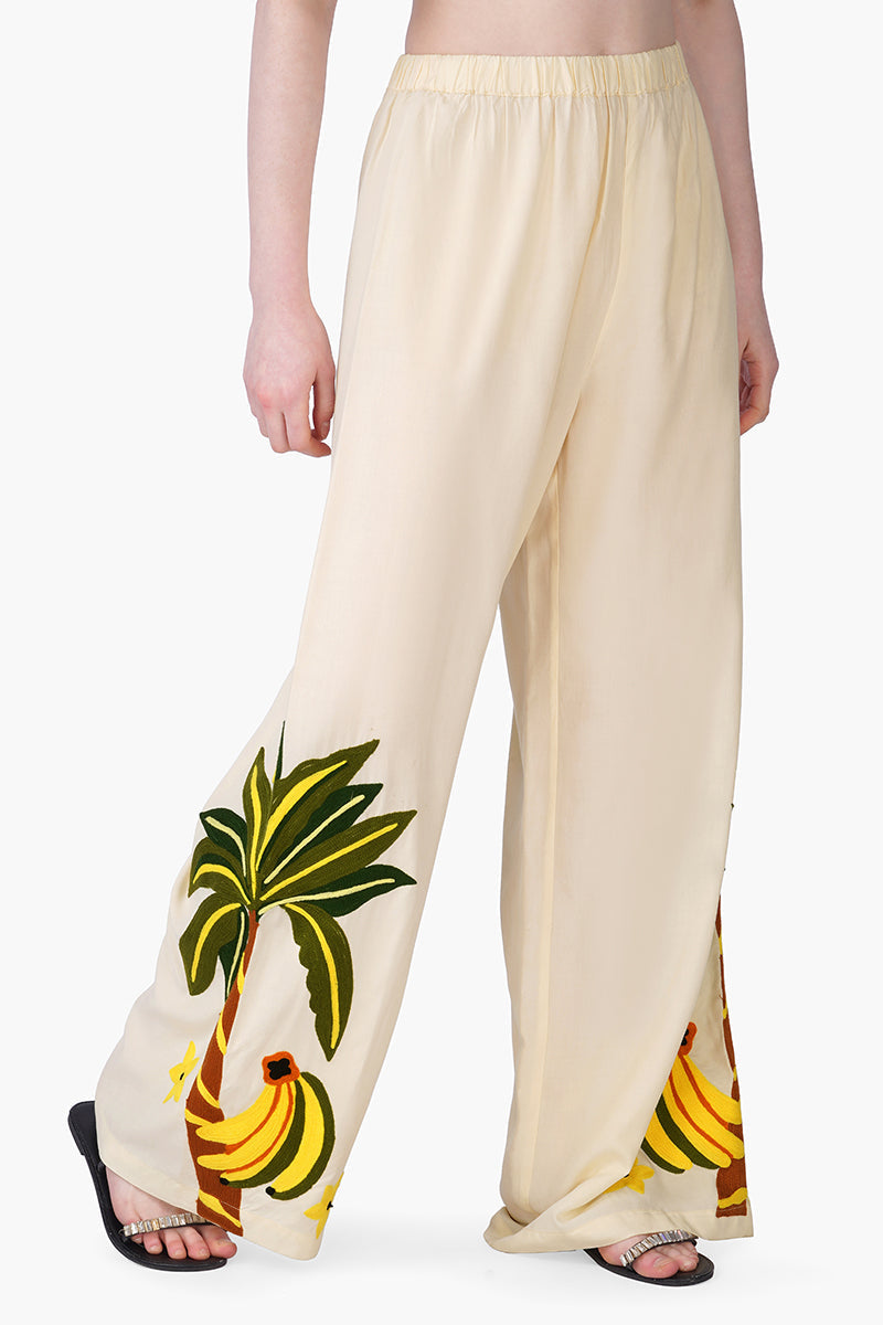 Toucan Carnival Embroidered Pants | View 2