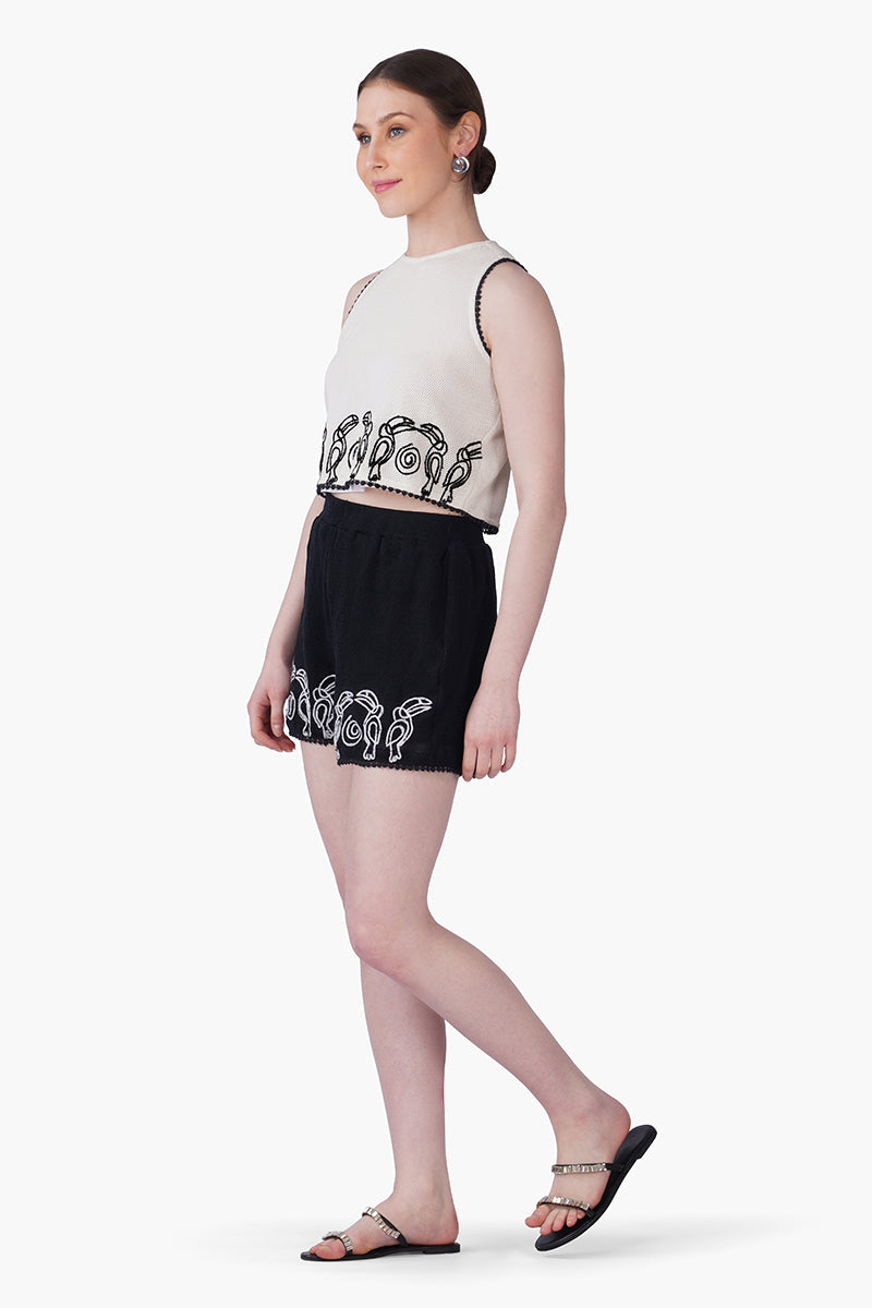 Exotic Toucan White Top | View 3