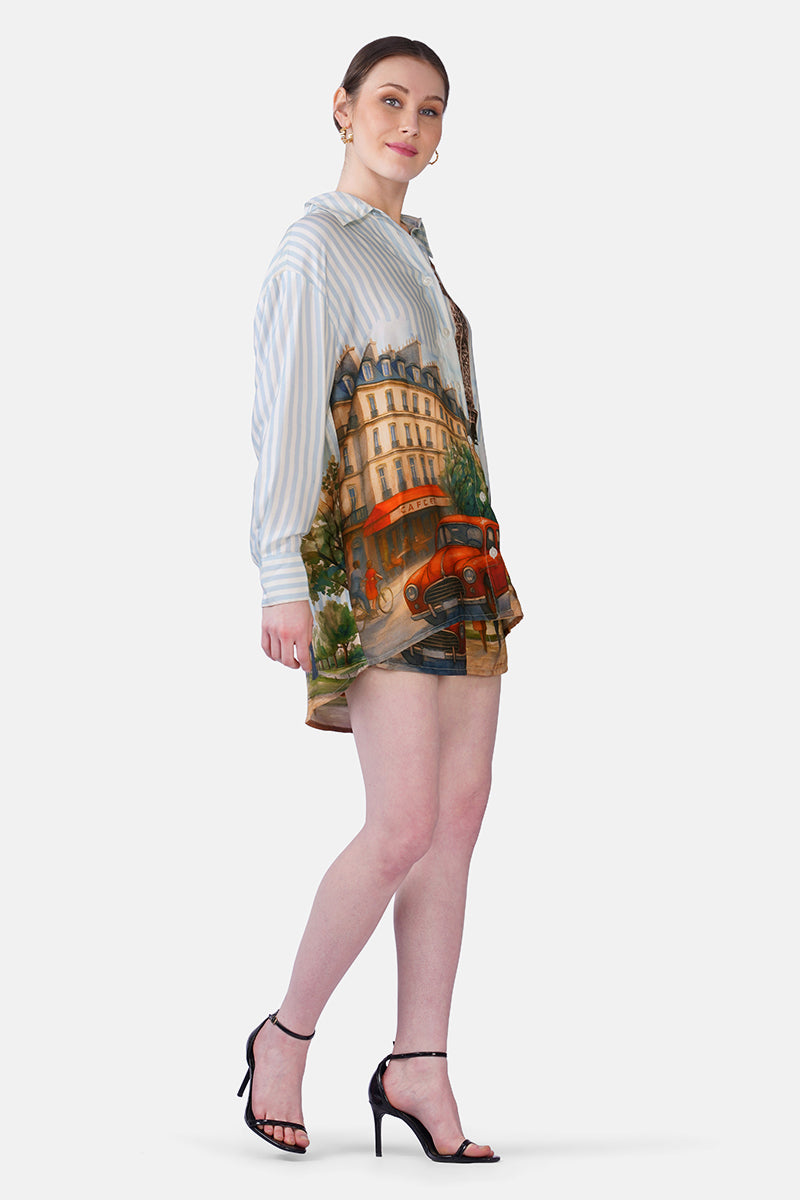 Love In Paris Printed Shirt
