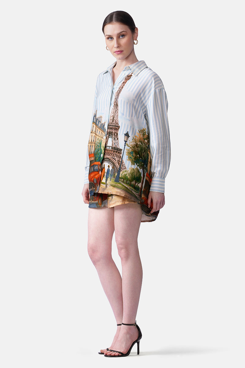 Love In Paris Printed Shirt