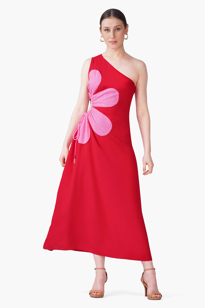 Rose Petal Scarlet Dress | view 2