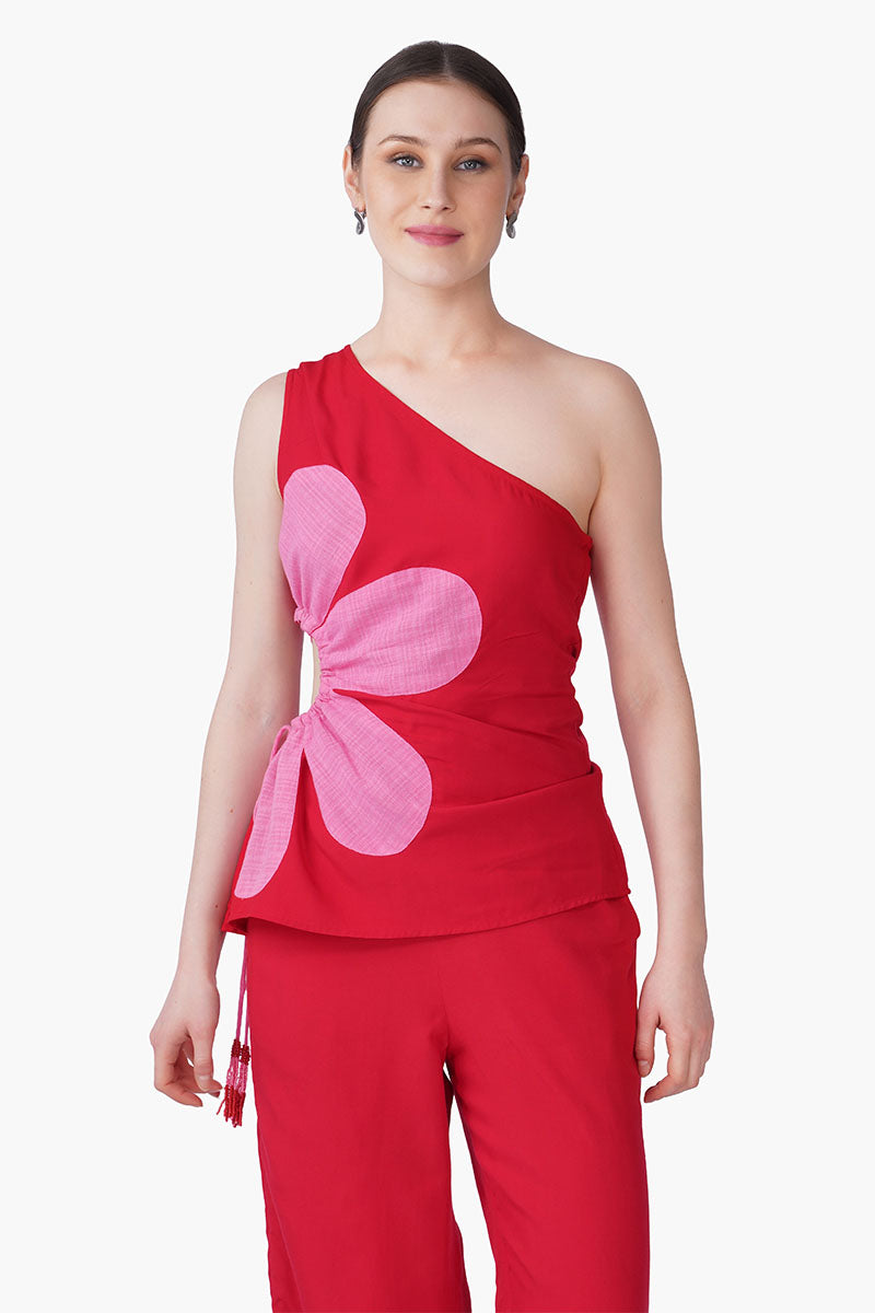 Rose Petal Scarlet Top
