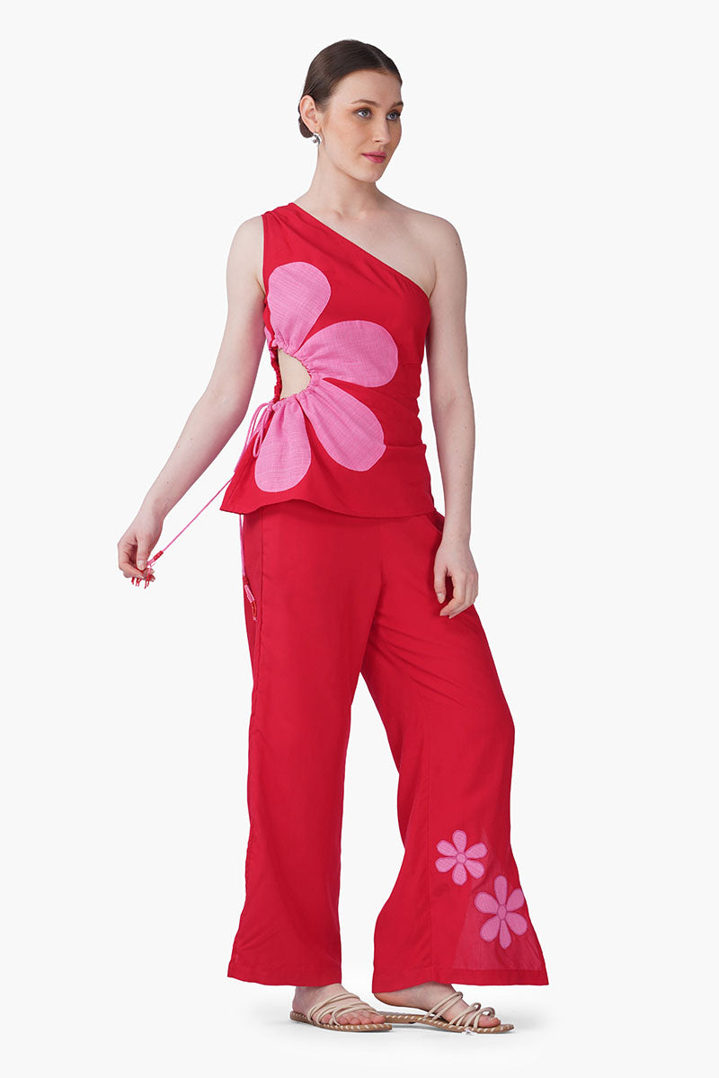 Rose Petal Scarlet Pants | view 2