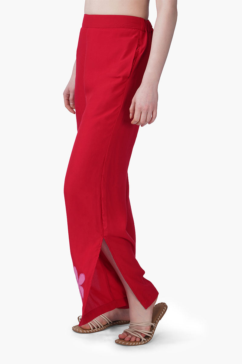 Rose Petal Scarlet Pants | View 4