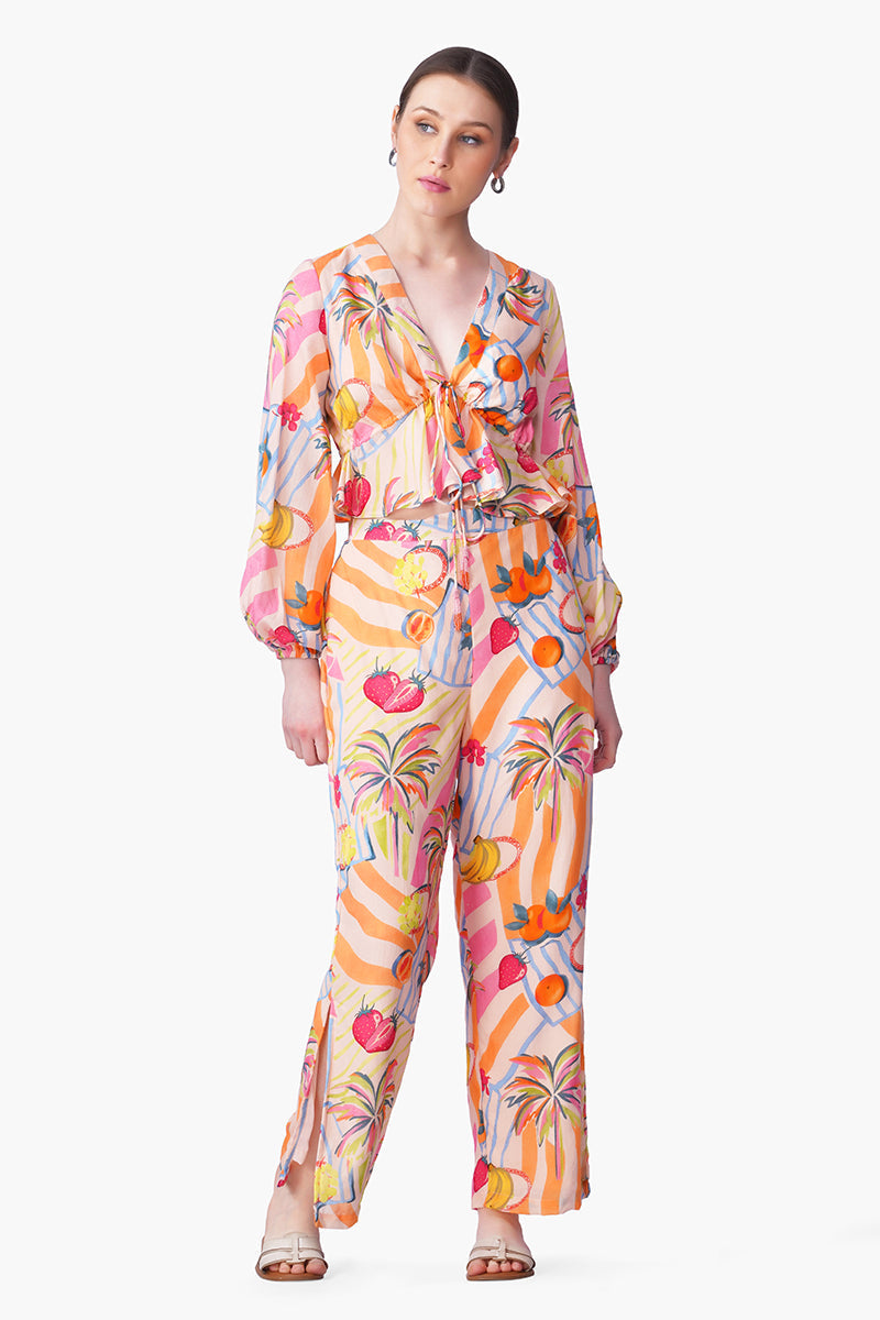 Fruit Berry Pop Peplum Top | view 2