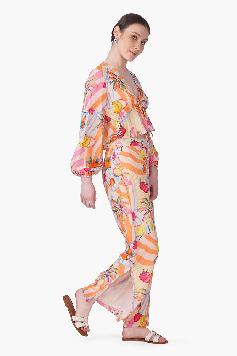 Fruit Berry Pop Peplum Top